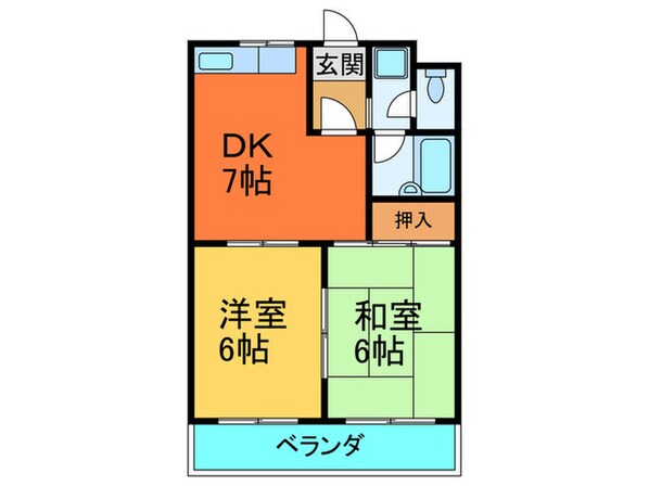 リバーサイド岡村の物件間取画像